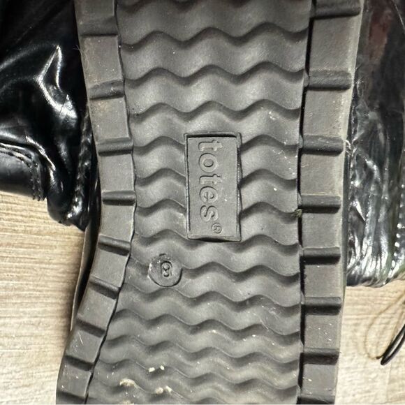 Totes Black Puffer Boots Size 8 - Picture 7 of 7